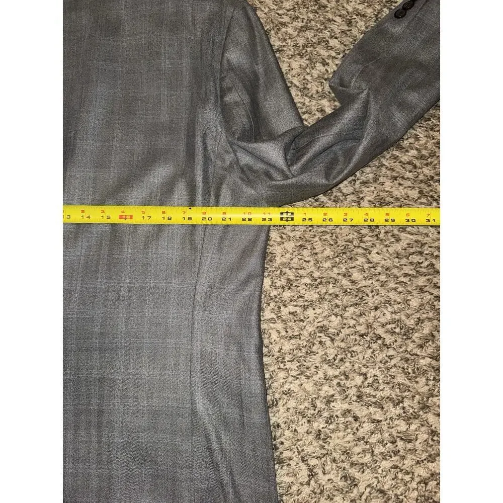 Lauren Ralph Lauren Mens 44R Gray Silk Wool Sport Coat Blazer 2 Button